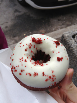 genies:  i had this red velvet donut on valentines