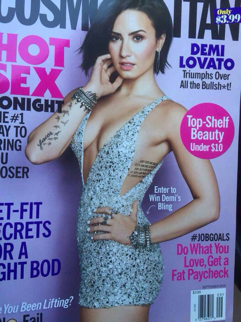 dlovato-news:  Demi Lovato on the cover of Cosmopolitan - September 2015 issue 