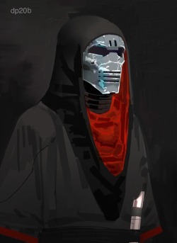 sleemo: “Rejected Kylo Ren designs or ‘Jedi killer’ as we called him at the time. Andrei Rublev was the inspiration for the tight fitted hood and clothing-medieval but not in the usual way.” — Dermot Power, Costume Concept Artist for The Force