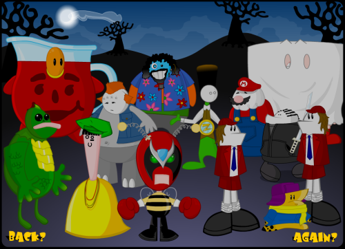 bawwsadface: ten years of homestar runner halloween costumes, 2000 - 2009 Omg !!