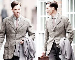 sherlokided:  Benedict Cumberbatch filming ‘The Imitation Game’ 