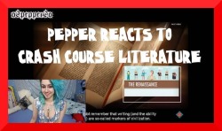 PEPPER REACTS TO CRASH COURSE LITERATURE — #Steemit https://steemit.com/dlive/@o0pepper0o/b1ddd082-354f-11e8-9747-0242ac110002 #live #dlive #react #canadian #comedy #crashcourse