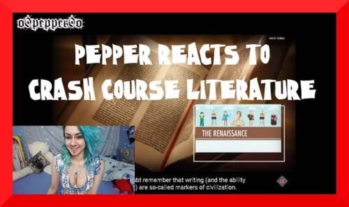 PEPPER REACTS TO CRASH COURSE LITERATURE adult photos