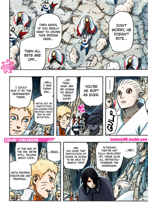 lenlenie06:  This took me a long time…but finally I’m on vacation!!!  here is … i love this chapter.. enjoy it..NARUTO GAIDEN 700+10 full chaptercolor by me (lenlenie) PART 2 hereif you see this color pages in other side, is not me..the source