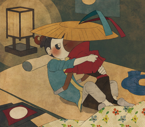 Chansin/Ben Tover’s art in Ukiyo-e style 4