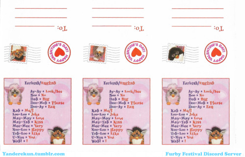 Scans of the Official Furby Valentine’s Day Cards, their backings, and the Stickers ❤️ ❤️ ❤️ Happy V