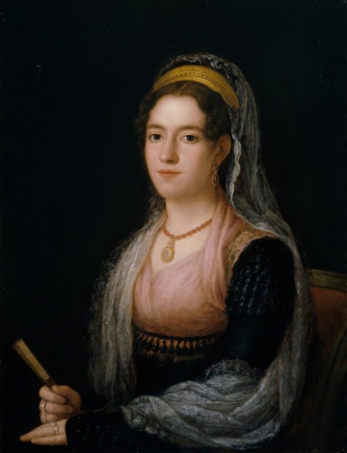 Retrato de señora por Agustín Esteve y Marques, 1815.