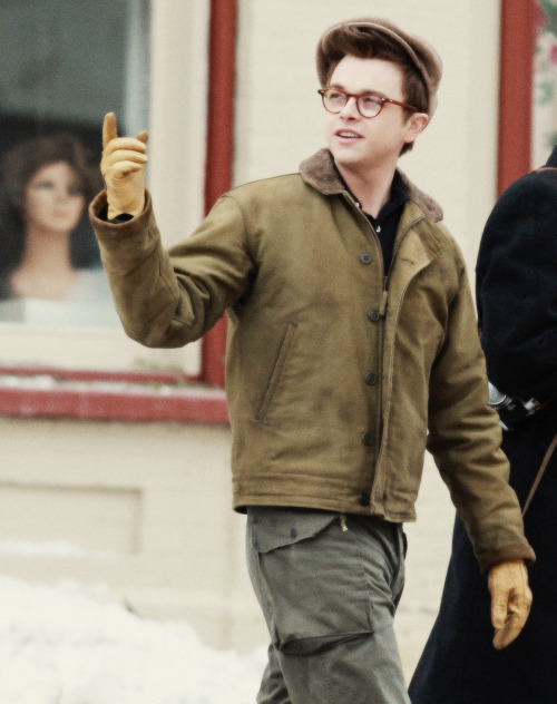 monstrue:  Dane DeHaan on the set of LIFE, March 4th, 2014.