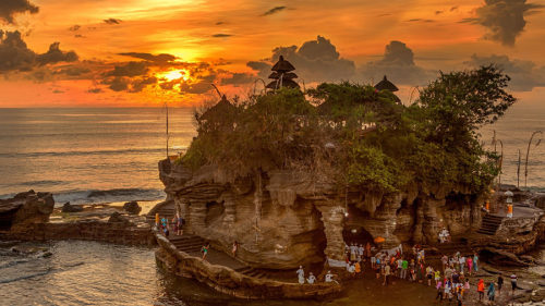 The mysterious Tanah Lot temple in Bali