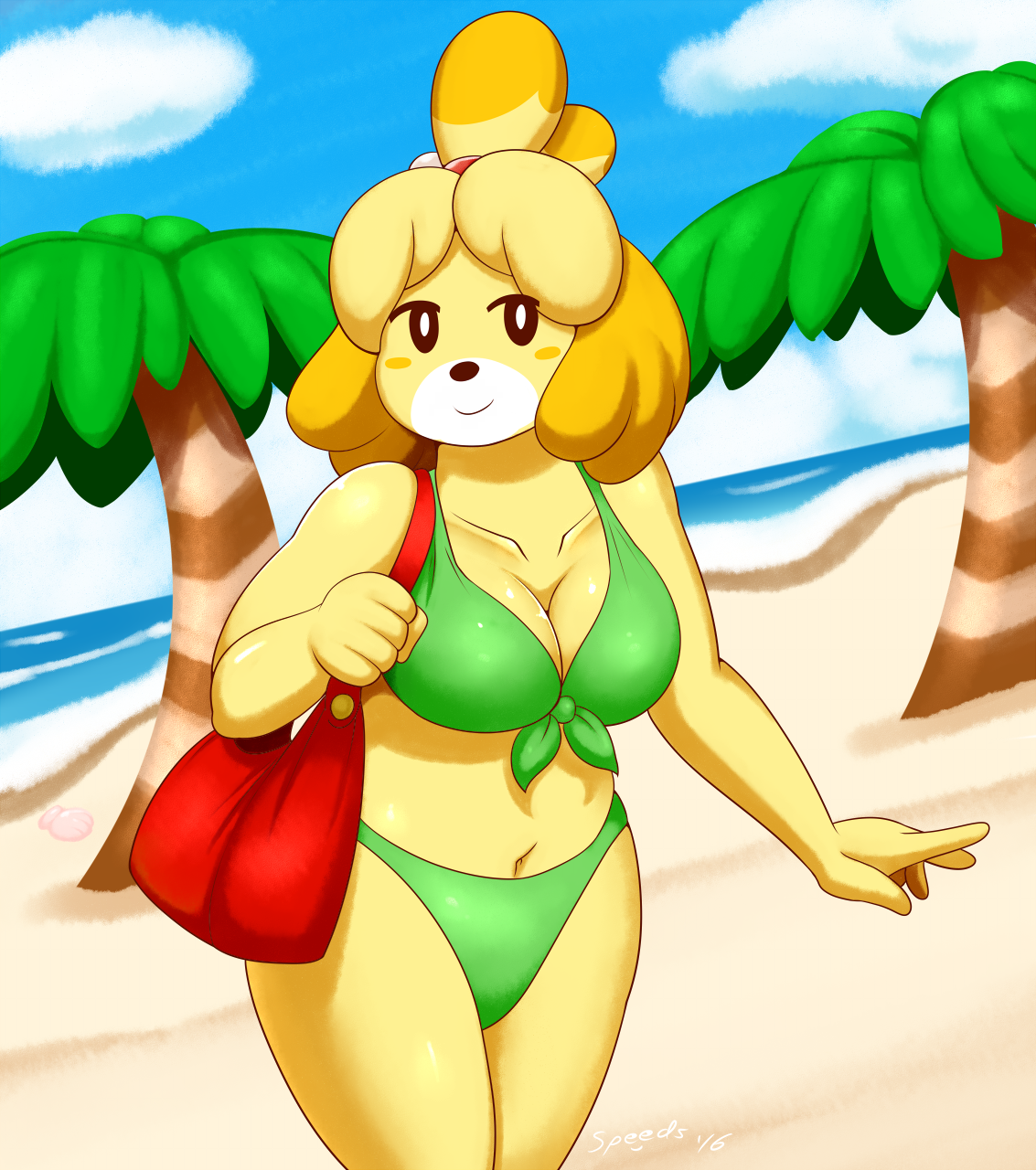 speedyssketchbook:  Isabelle!  You like the job I did? :o Consider becoming a patron!