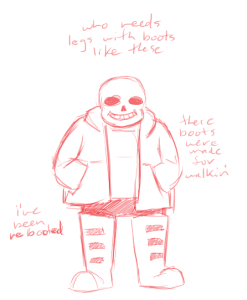 undertalethingems: everyone else is running around giving sans mettaton’s legs and i’m o
