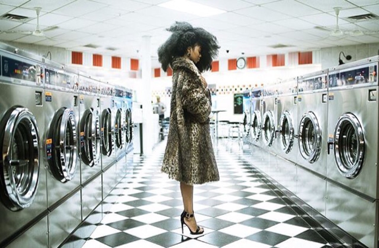 blackfashion:  | Fur coats and laundromats |  Model  @hopecharisse IG - @_hopecharisse
