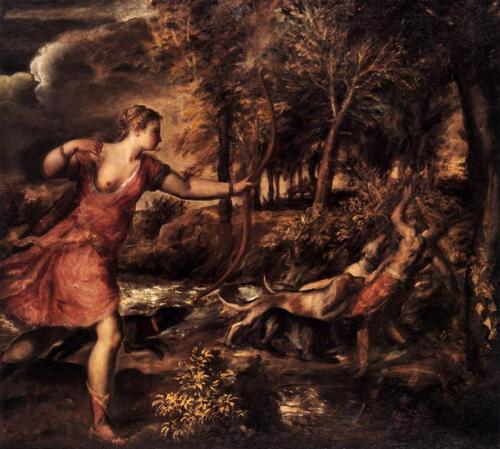 Death of Actaeon by Titian (1562)