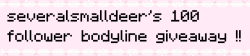 severalsmalldeer:  Severalsmalldeer’s 100 follower Bodyline giveaway !!!! I hit 100 followers last night and so now I’m doing this huge Bodyline giveaway ( ’ v ’ ) What you can win :  Either a short sleeved or long sleeved seifuku uniform from