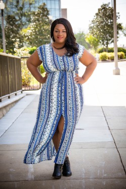 bigbeautifulblackgirls:  Chasi, 32, Tupelo, Mississippi Dress: Forever 21  Booties: Target  IG: @chasijernigan