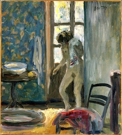 La Toilette, Serviette   -   Pierre Bonnard  Post-impressionism