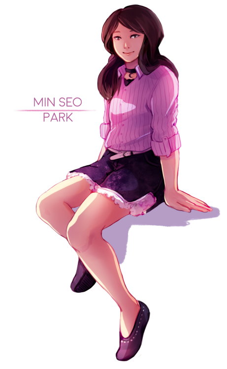 connectionpending: A small in-house piece done of our cute Korean star-lover, Minnie! Drawn and colo