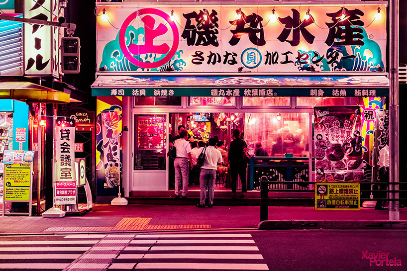 duckcity:  archatlas:    Tokyo’s Pink Glow   Xavier Portela takes us on a visual