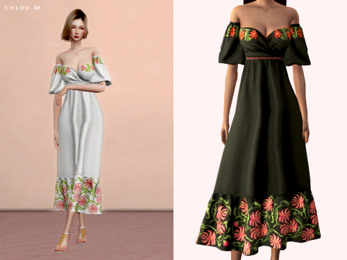 ChloeM-Flower DressCreated for :The Sims48 colorsHope you like it!Download:TSRPLEASE DONOT reupload 