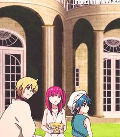 morgianafanaliss:  Hakumor Week || Day 1 → Beginnings → Hakuryuu meets the trio