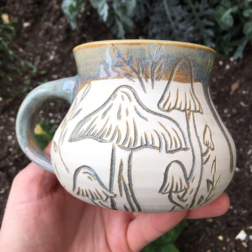 sosuperawesome:Mushroom Mugs and PlantersRosehill Pottery on Etsy