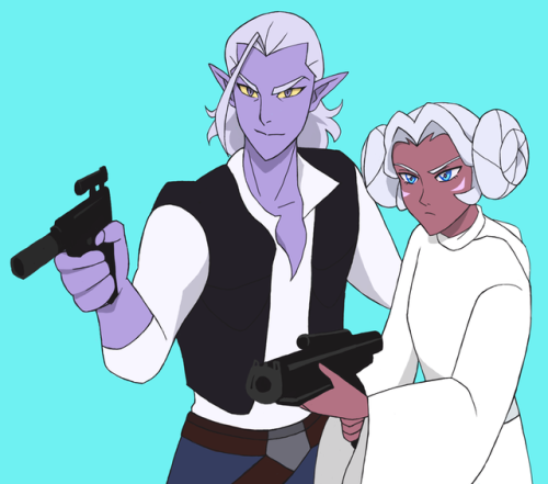 cosmicroyalty: someone requested Lotura as Han and Leia