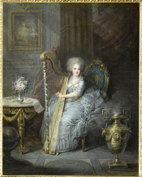 vivelareine:  A portrait of Madame Elisabeth of France, sister of Louis XVI, by Charles Leclercq. 17