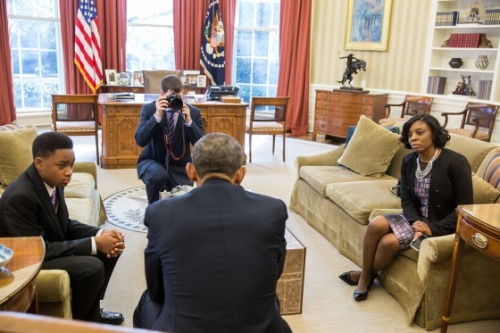 starslicer:king-emare:thechanelmuse:  From the Streets of Brownsville, Brooklyn to the Oval OfficeA couple of weeks ago, a photo of 13-year-old Vidal appeared on Humans of New York, a popular blog. He talked about his principal Ms. Lopez, saying: “She