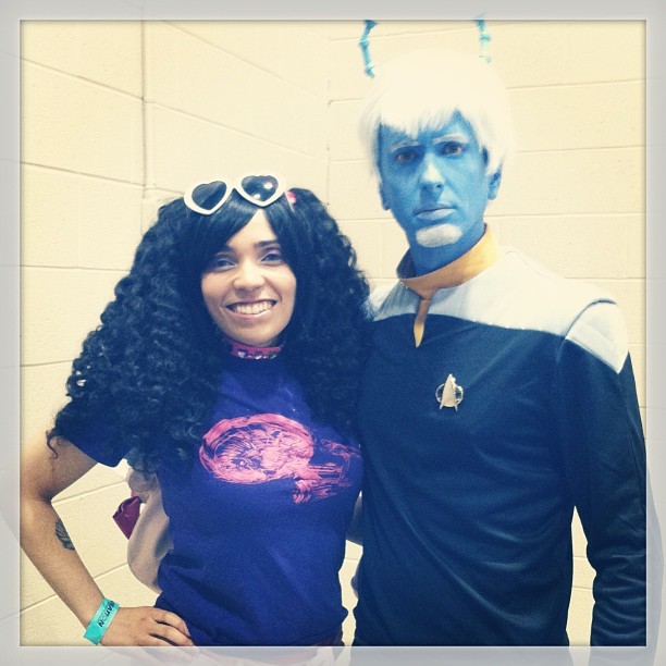 I HAVE FOUND MY PEOPLE. #trekbos #trekker #trekkie #andorian #andorians #cosplay #startrek #scifi #me #creationcon (at Boston Star Trek Convention 2013)