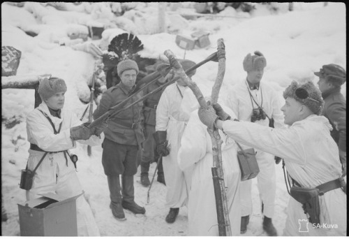 Finnish grenade catapult, Winter War, 1940.