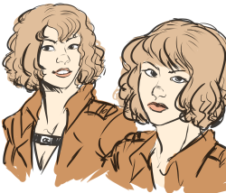 erniebraun:  i like her having….curlier hair…….they messd up her nose in the anime and im sad 