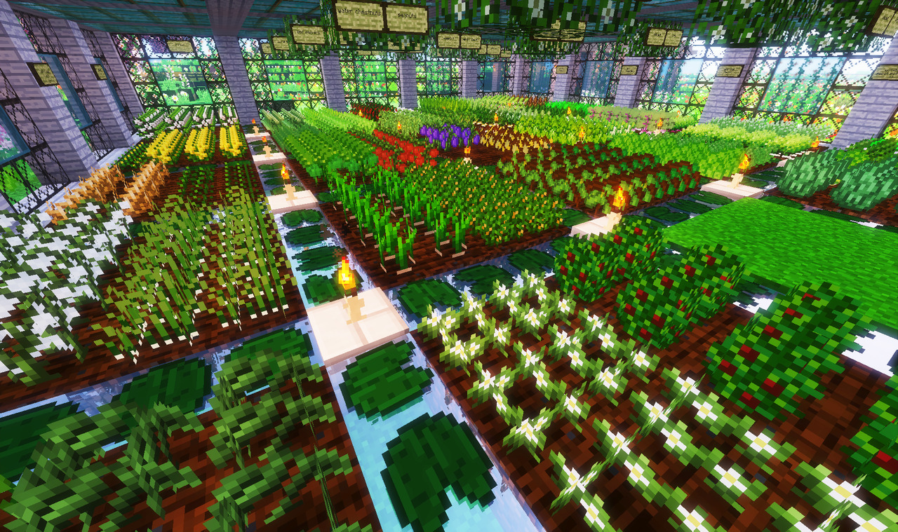 Look A Minecraft Blog Our Greenhouse Is So Lush And Lovely There S