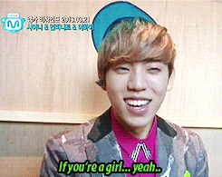 chandoo:  in conclusion, dongwoo’s ideal type? any/all girls 