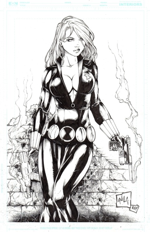 comicbookwomen:  comicbookwomen:Black Widow-Javier Avila Top Queue Posts-Black Widow