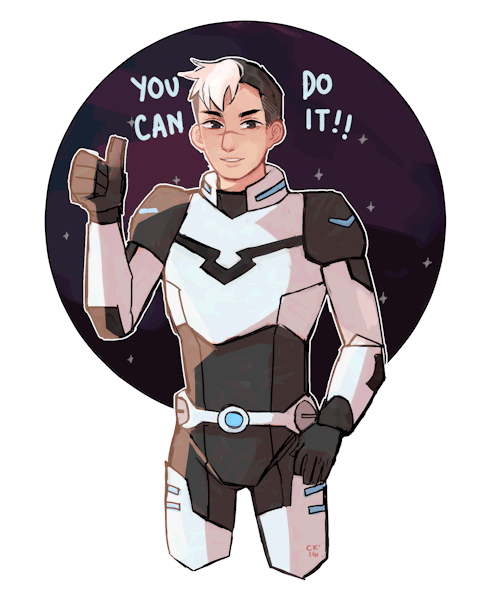 chinselfies: I told myself I would focus on studying today but I ended up drawing Shiro. At least he