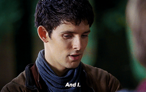 merlin-gifs:MERLIN | 4x13 “The Sword in the Stone: Part Two″Into the mouth of hell it is…