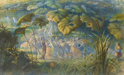 thefaeryhost:Richard Doyle  __  Faerie Dance in a Clearing