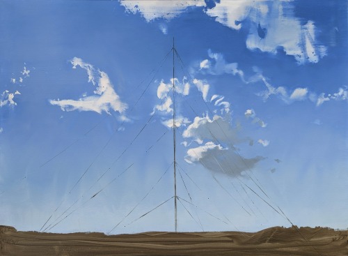 mast on lceland, 2021, oil/canvas, 110 x 150 cm