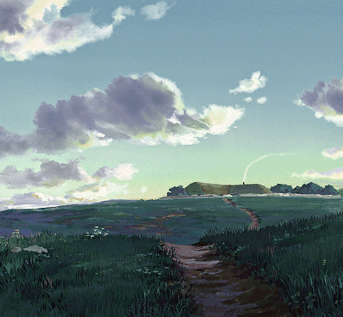 angelaziegeler:STUDIO GHIBLI + LANDSCAPESPrincess Mononoke (1997)Castle in the Sky (1986)Spirited Away (2001)Only Yesterday (1991)The Tale of The Princess Kaguya (2013)Kiki’s Delivery Service (1989)My Neighbor Totoro (1988)Howl’s Moving Castle (2004)Ponyo