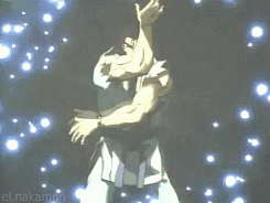 nakamorijuan:  波動拳  It took him 20 minutes to do this in the show, all to shoot