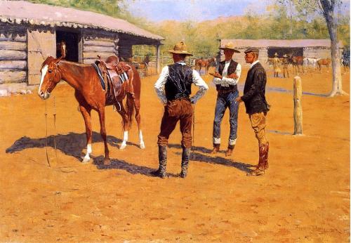Buying Polo Ponies in the West, Frederic Remington, 1905