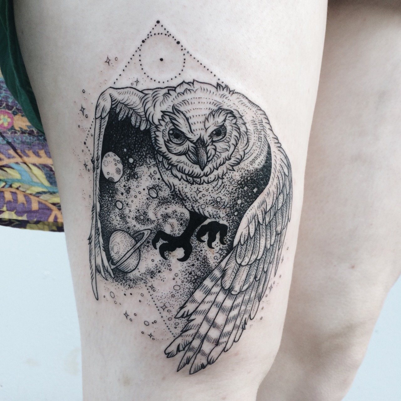 Very cool cosmic owl design  Масонские татуировки Дизайн татуировки совы  Татуировка сова