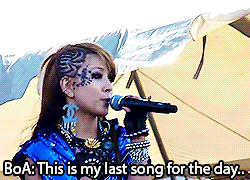  kween kwon boa performing at the san fransisco gay pride festival.   