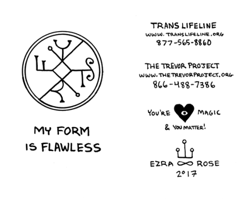 magpiestudio: My most recent zine is a 1-page-fold love letter to the trans community, & it’s fr