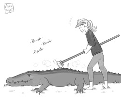 apex-knight:  Remember to brush your gators