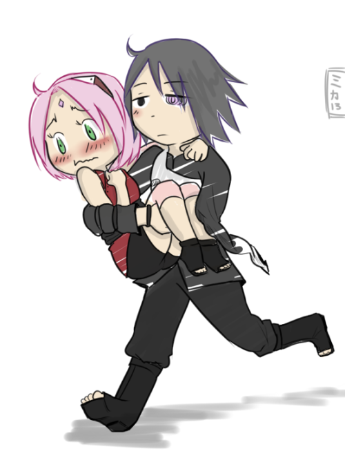 mika213:  Semi - Chibi Sasusaku Doodles.