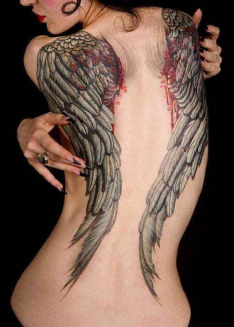Porn photo tattotodesing:  Tattoo Angel Wings Woman