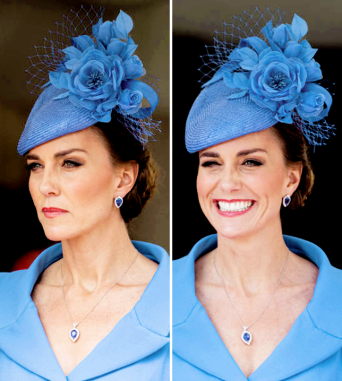 theroyalsandi: The Duchess of Cambridge at Windsor Castle ahead of the annual Order of the Garter Se