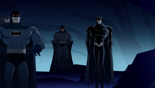 monzo12782: Composited a panorama of the evil Batman robot line-up from Darwyn Cooke’s 2014 Batman B