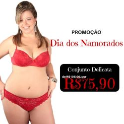 lingerie-plus:  Conjunto Delicata Plus Size